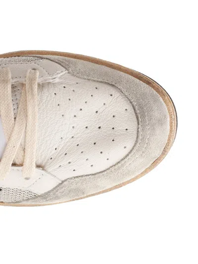 Golden Goose Deluxe Brand Men Ball Star Double Quarter Low-top Leather Sneakers With Used Effect In Neutral