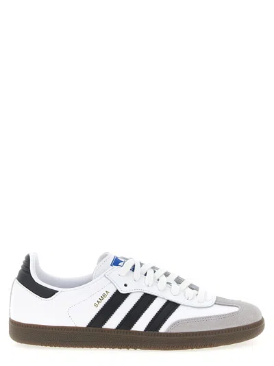 Adidas Originals Low-top Sneakers With Contrast Stripes And Suede Accents