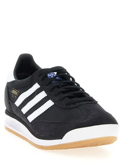 Adidas Originals Sl72 Retro Sport Sneakers In White And Black