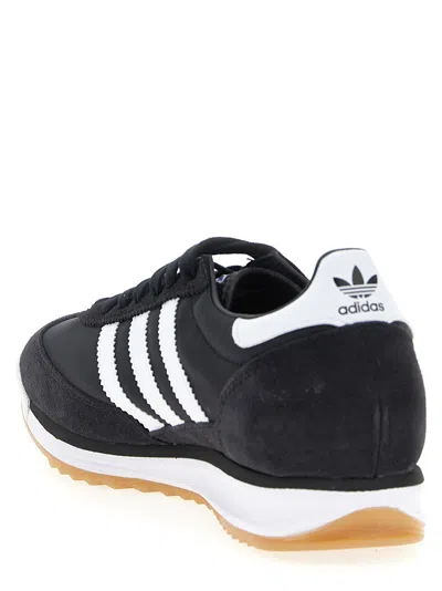 Adidas Originals Sl72 Retro Sport Sneakers In White And Black