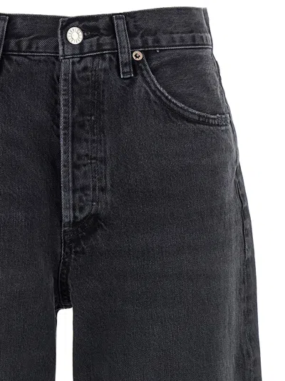 Agolde Vana Fold High Rise Wide Leg Jeans In Arcane In Blue