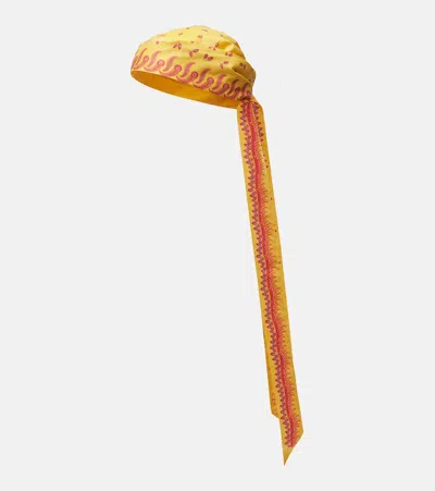 Valentino Garavani Escape Headband In Cotton And Silk Woman Multicolour Uni