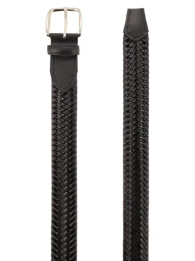 Alberto Luti Woven Leather Belt