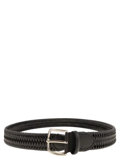 Alberto Luti Woven Leather Belt
