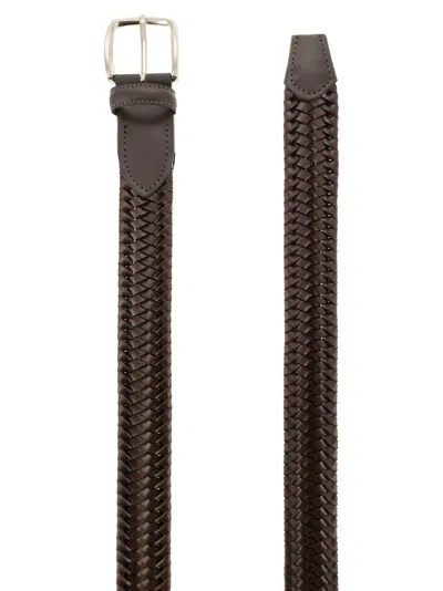 Alberto Luti Woven Leather Belt