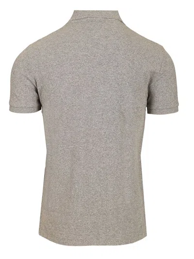 Polo Ralph Lauren Custom Slim Fit Mesh Polo In Gray
