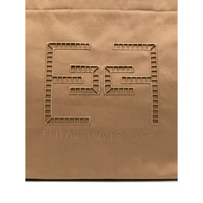 Elisabetta Franchi Cotton Tote Bags