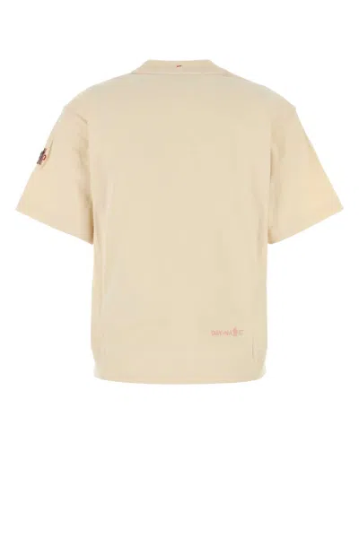 Moncler Grenoble White T-shirt With Logo Printed On The Front And Logo Patch On The Sleeve In Cotton In Neutral