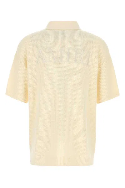 Amiri Men Cream Crochet Shirt