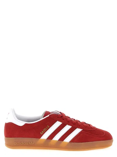 Adidas Originals Gazelle Indoor Sneakers In Suede In Red