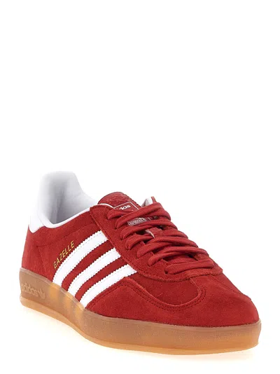 Adidas Originals Gazelle Indoor Sneakers In Suede In Red