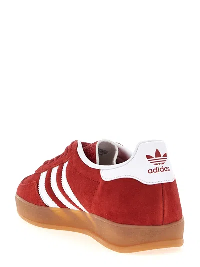 Adidas Originals Gazelle Indoor Sneakers In Suede In Red