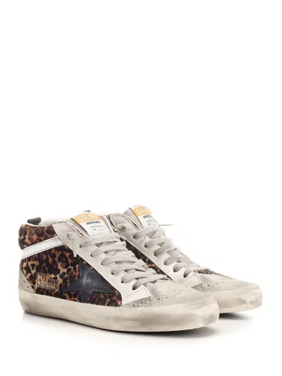 Golden Goose Mid Star Horsy Upper Suede Toe And In Multi