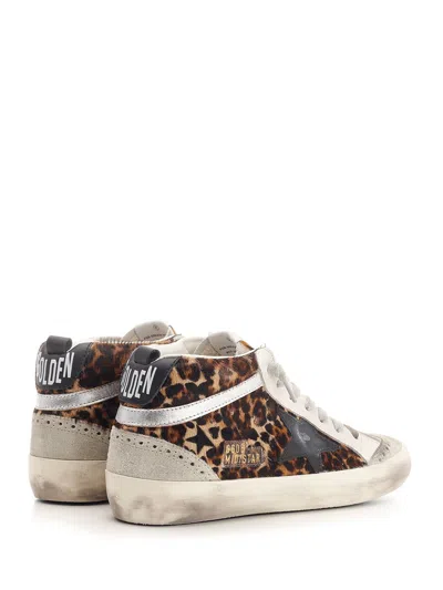 Golden Goose Mid Star Horsy Upper Suede Toe And In Multi