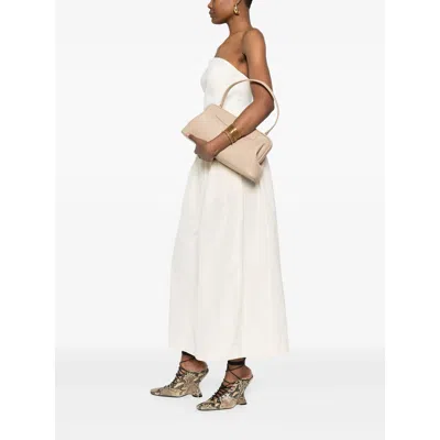 Carven Neutral Tote Bags