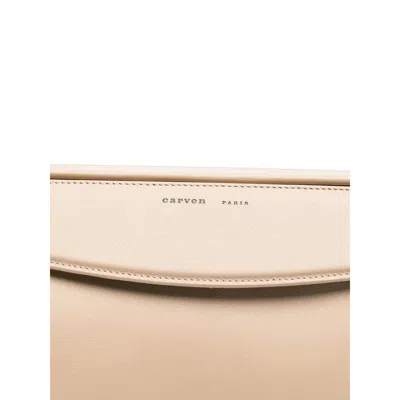 Carven Neutral Tote Bags