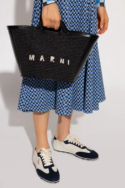 Marni Tropicalia Micro Shopper Bag - Black - Leather