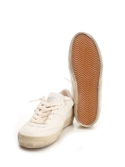 Golden Goose Soul Star Low-top Leather Sneakers With Used Effect In Neutral