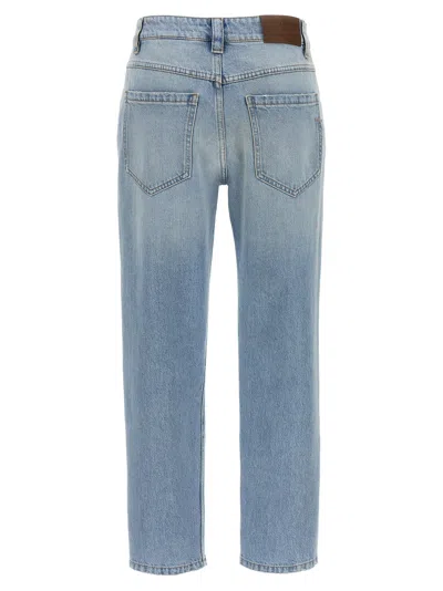 Brunello Cucinelli Straight Leg Jeans Light Blue In Blue