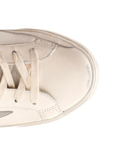 Golden Goose Super-star Nappa Upper Nabuk Star Suede Tongue Heel And Spur In White