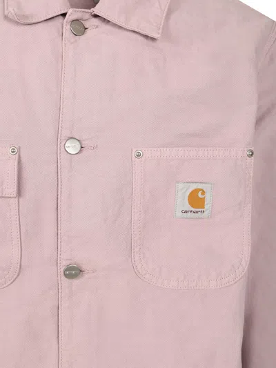 Carhartt Chore Coat With Chest And Front Pockets In Pink