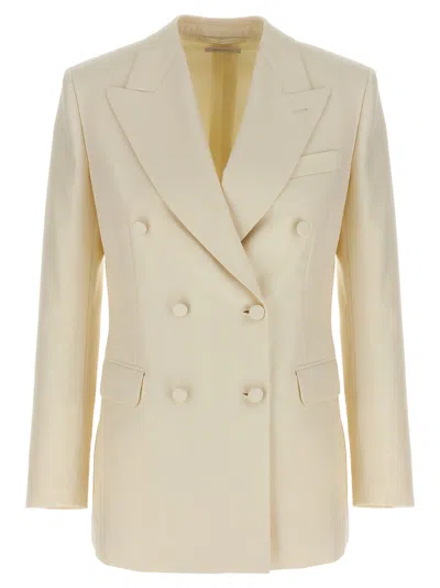 Brioni Flavia Double-breasted Peak-lapel Blazer