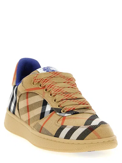Burberry Women Embroidered Canvas Terrance Sneakers