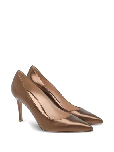 Gianvito Rossi Gianvito 85 Pumps In Caramel-coloured Leather
