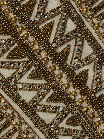 L Agence Kienna Embellished Tank In Brown
