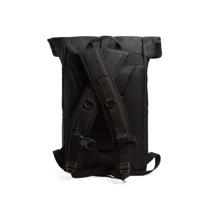 Manhattan Portage Pace Roll Top Buckle Backpack In Black