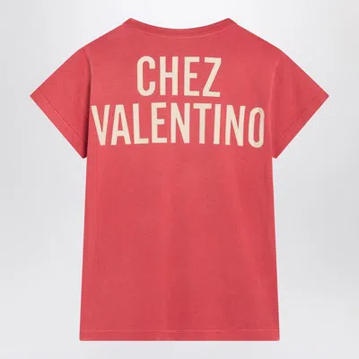 Valentino Panther Lady Graphic Print Crew Neck T-shirt