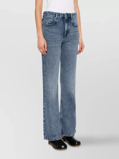 Isabel Marant Belvira High-rise Bootcut Denim Jeans In Blue
