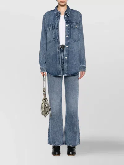 Isabel Marant Belvira High-rise Bootcut Denim Jeans In Blue