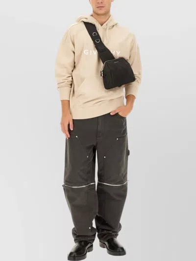 Givenchy Zippered Jeans With Cargo Pockets And Belt Loops In Black