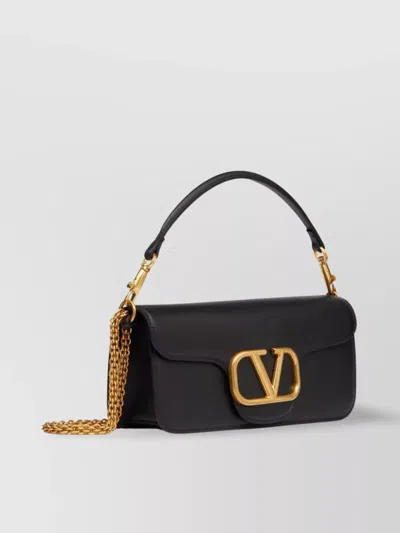 Valentino Vlogo Loco Leather Shoulder Bag