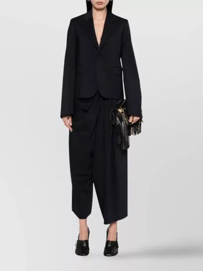 Loewe Flap Pockets Tailored Jacket In Black