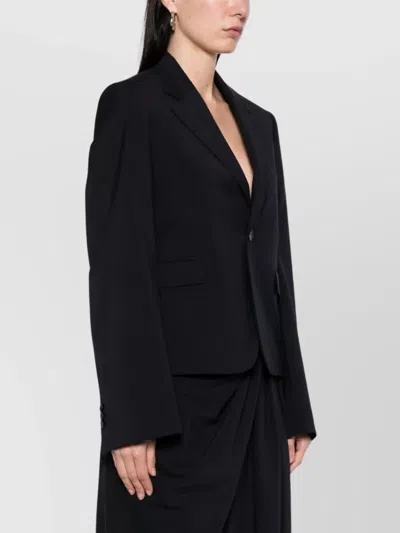 Loewe Flap Pockets Tailored Jacket In Black