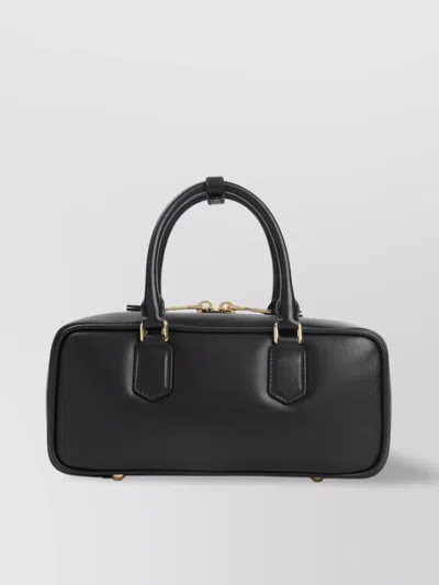 Miu Miu Smooth Shoulder Bag Adjustable Strap In Black