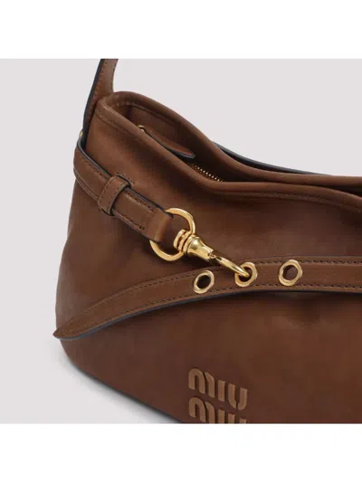 Miu Miu Medium Aventure Nappa Leather Shoulder Bag In Multi