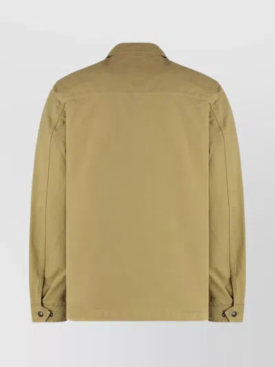 Woolrich Cotton Overshirt With Four Front Pockets