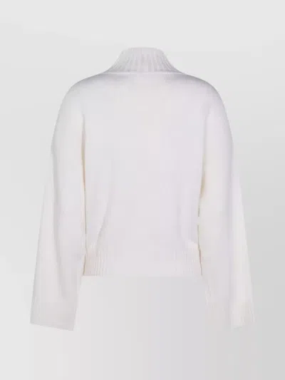 Fabiana Filippi Knitwear Crewneck Dropped Shoulders In White