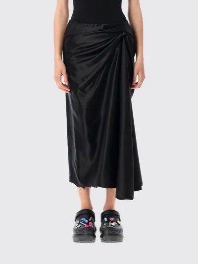 Balenciaga Draped Skirt In Black