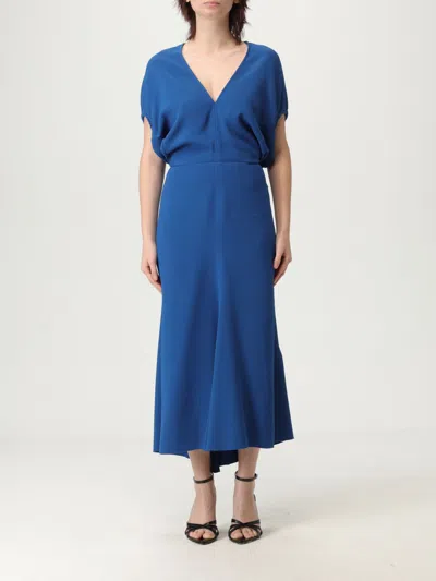 Victoria Beckham Women's Sapphire Blue Midi Dress In Blue