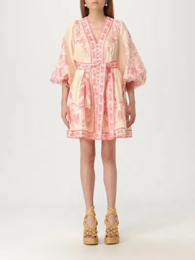 Zimmermann Beige Lucky Printed Mini Dress