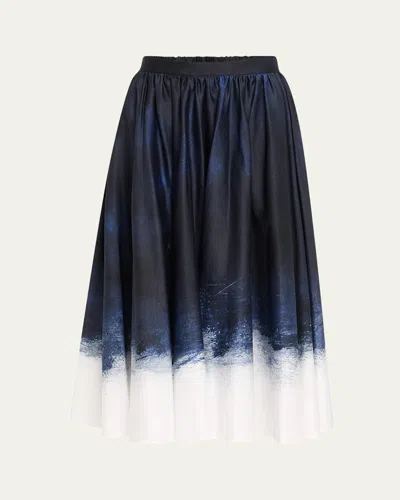 Jason Wu Collection Printed Circle Skirt In Multi