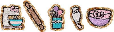 Stoney Clover Lane Hello Kitty Baking Patch Set