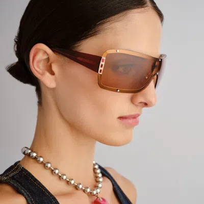 Le Specs Veiled In Brown