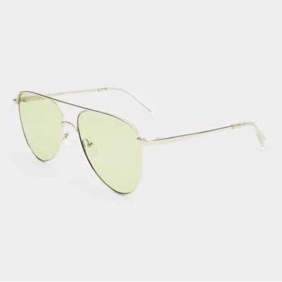 Le Specs The Duke 57mm Aviator Sunglasses In Silver