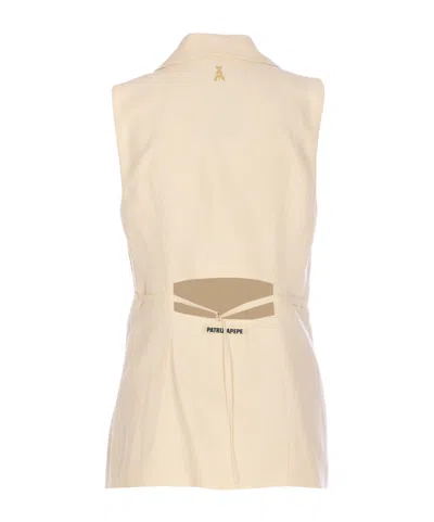 Patrizia Pepe Ivory Vest With Frontal Buttons Closure