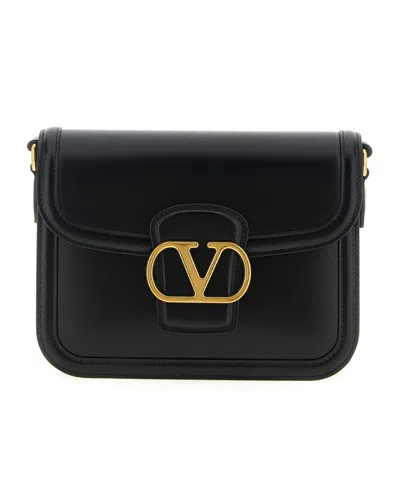 Valentino Borsa A Spalla 9to5 In Pelle Nera  Donna